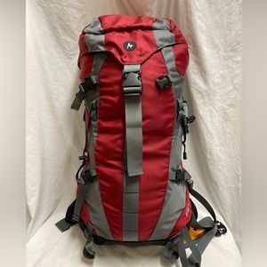 Marmot Biospan Eiger 36 Backpack Red Gray Hiking Camping Climbing Pack Frame